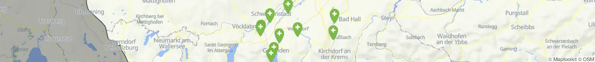 Kartenansicht für Apotheken-Notdienste in der Nähe von Vorchdorf (Gmunden, Oberösterreich)